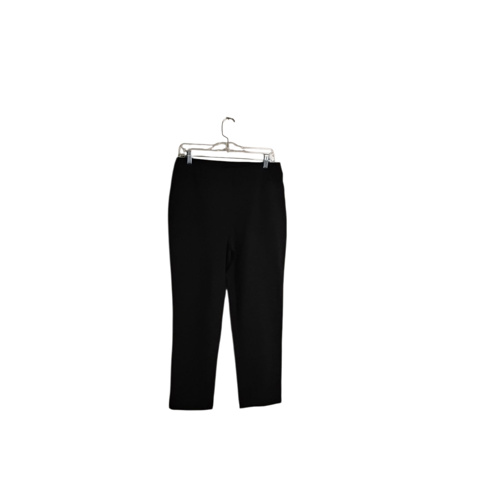 J. Jill Ponte Slim Leg Pants Women’s M Gray Black Pull  Black Straight Leg Pants